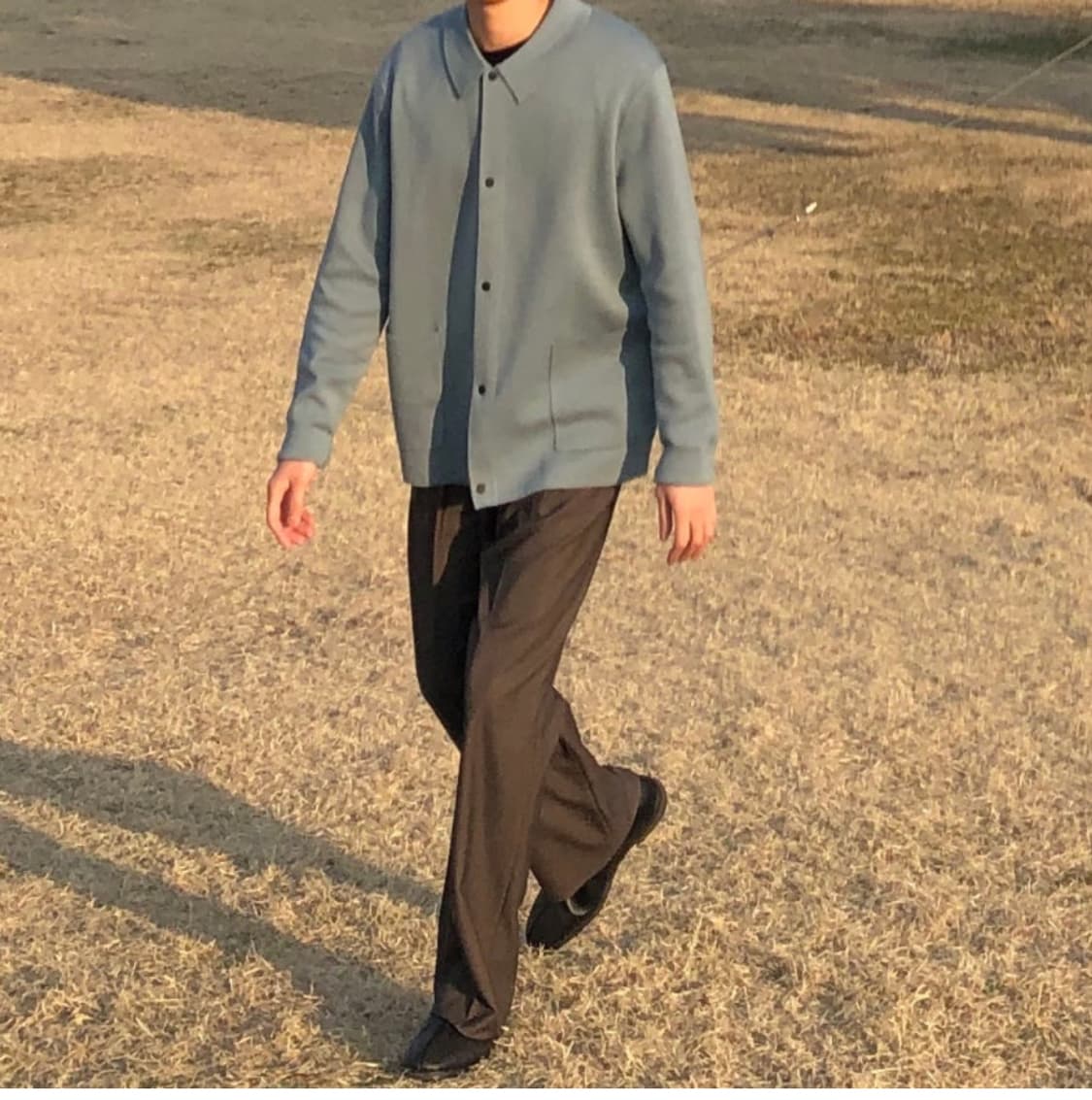 cos 코스 니티드 울 가디건 블루 M 상품이미지1