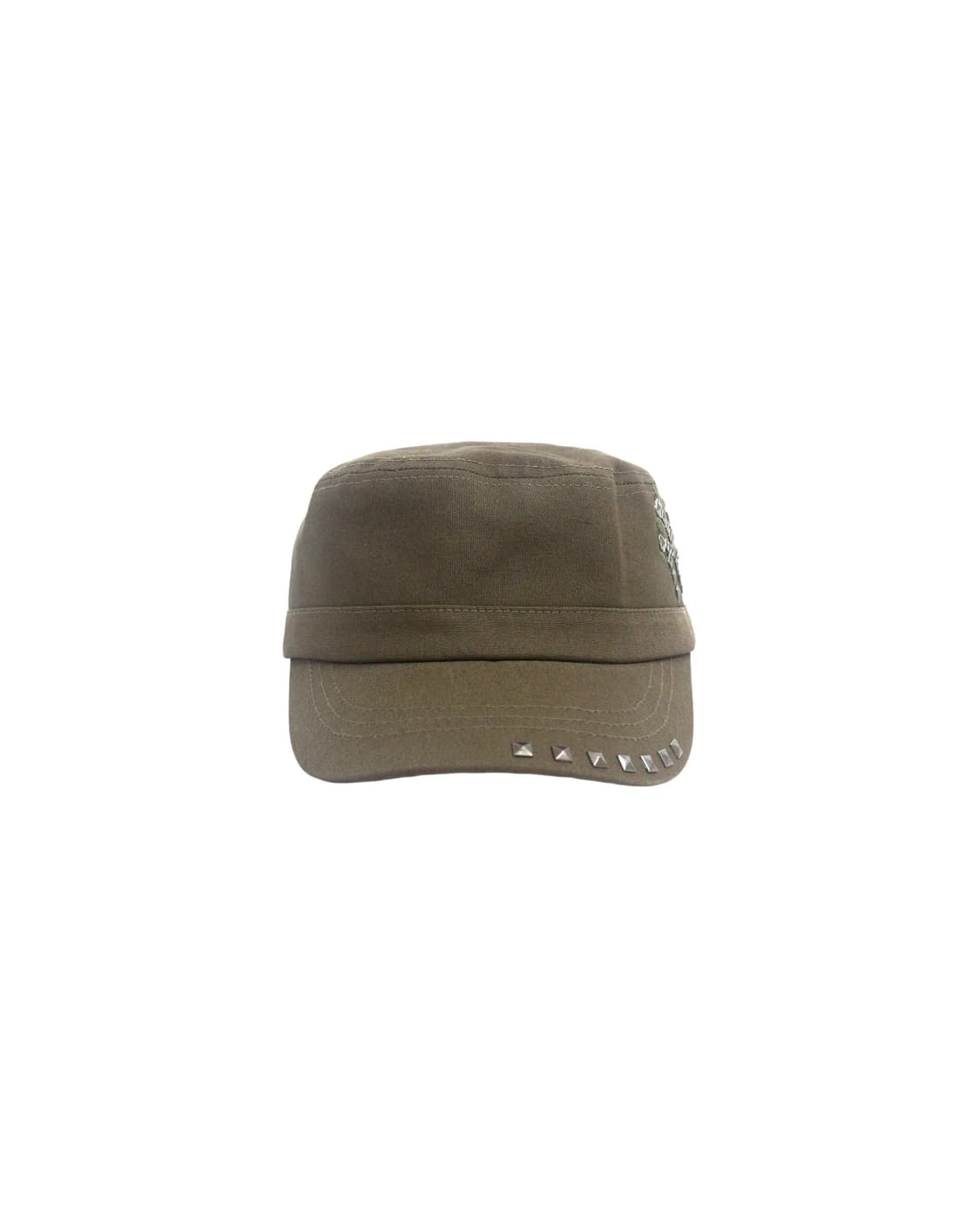MLB stud logo-mark khaki military cap 상품이미지2
