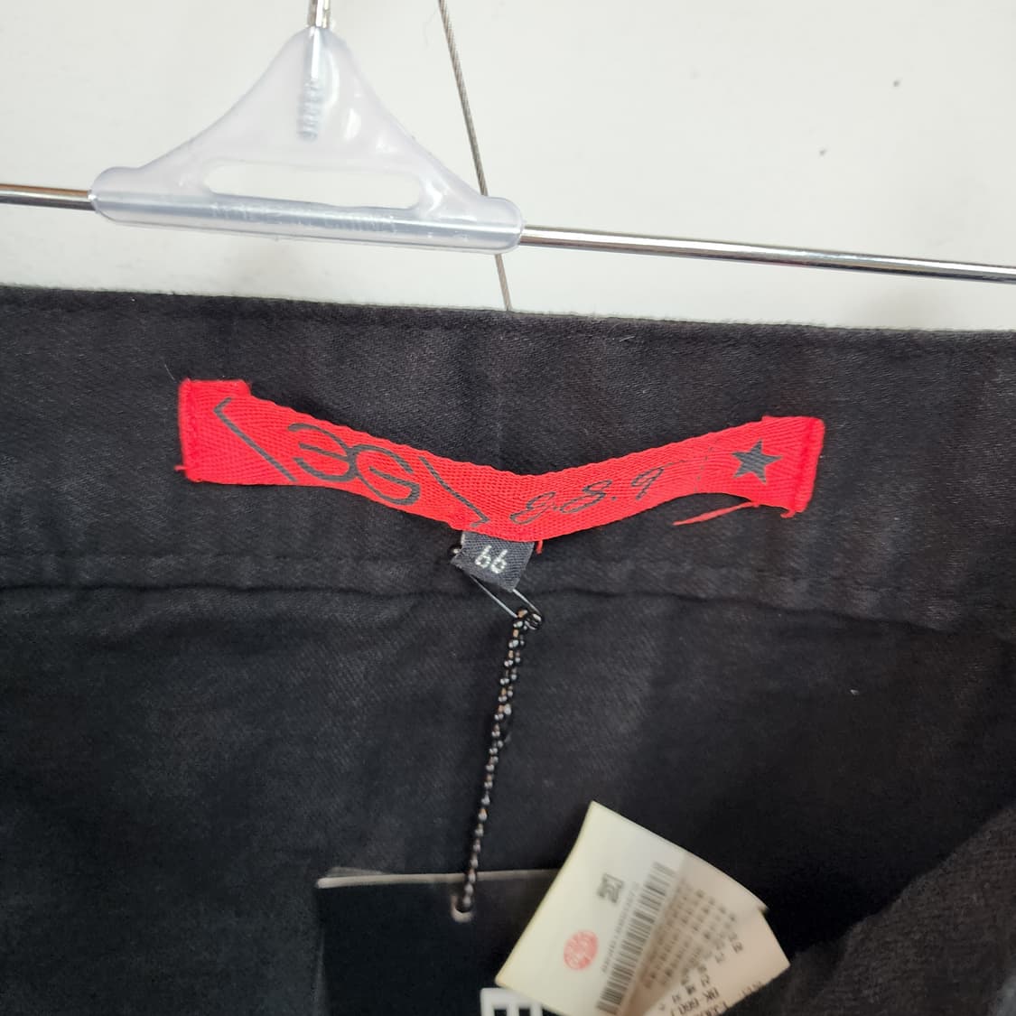 에고이스트 블랙 언발 미니 스커트 상품이미지3