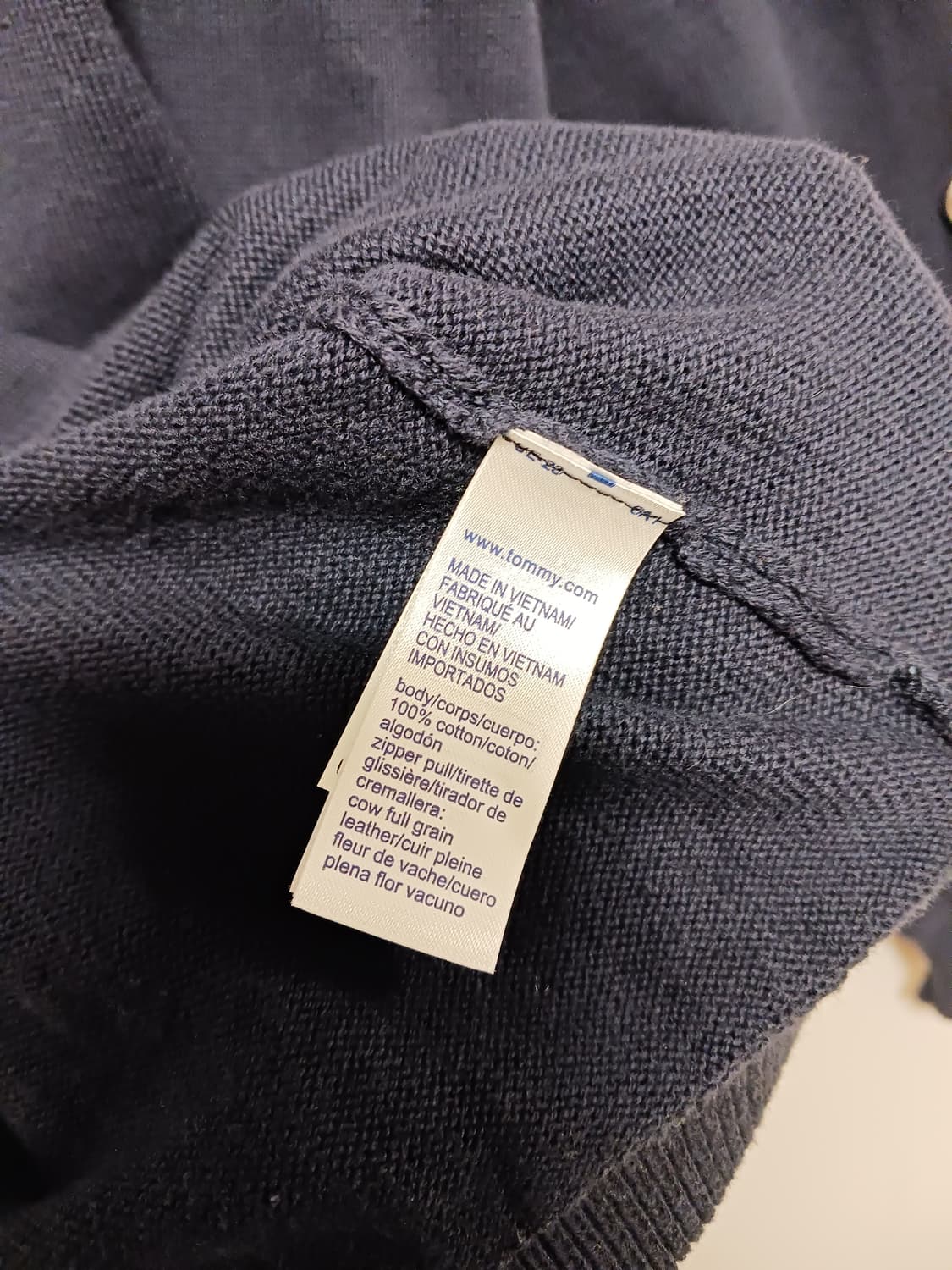 타미힐피거 집업니트 상품이미지4