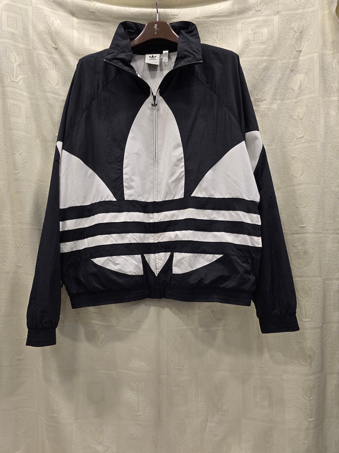아디다스 블랙/화이트 바람막이 트랙 자켓 115 (3XL) 상품이미지1