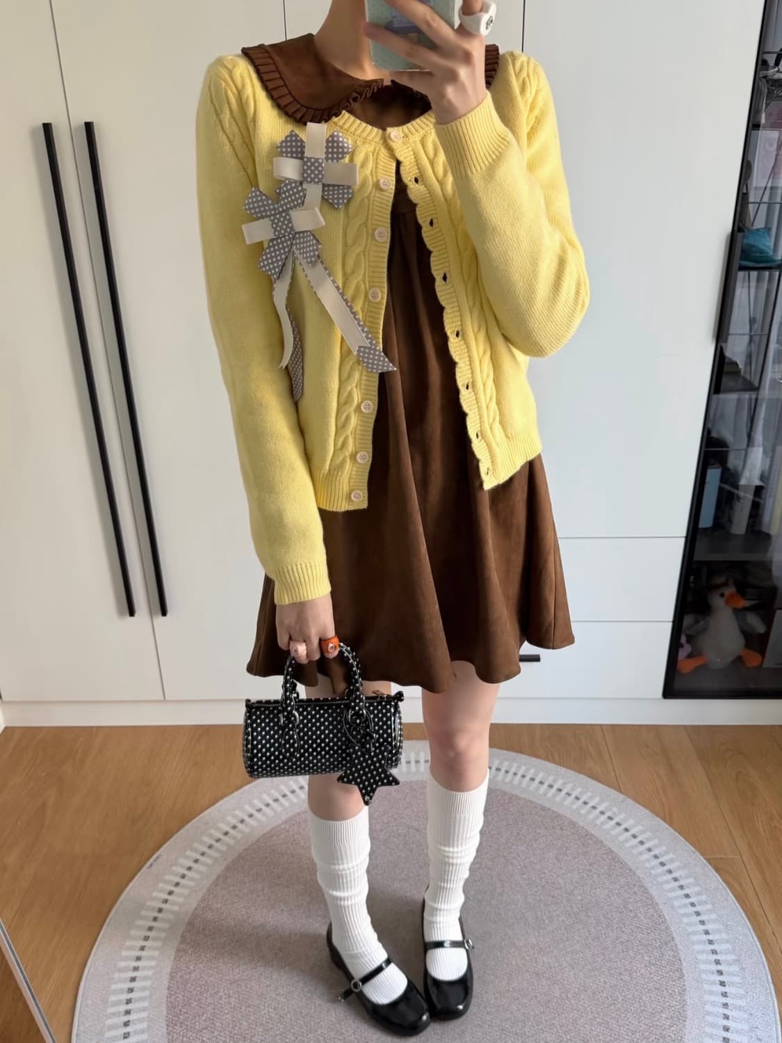 MineBeThyVers 니트 + 원피스 세트 상품이미지4