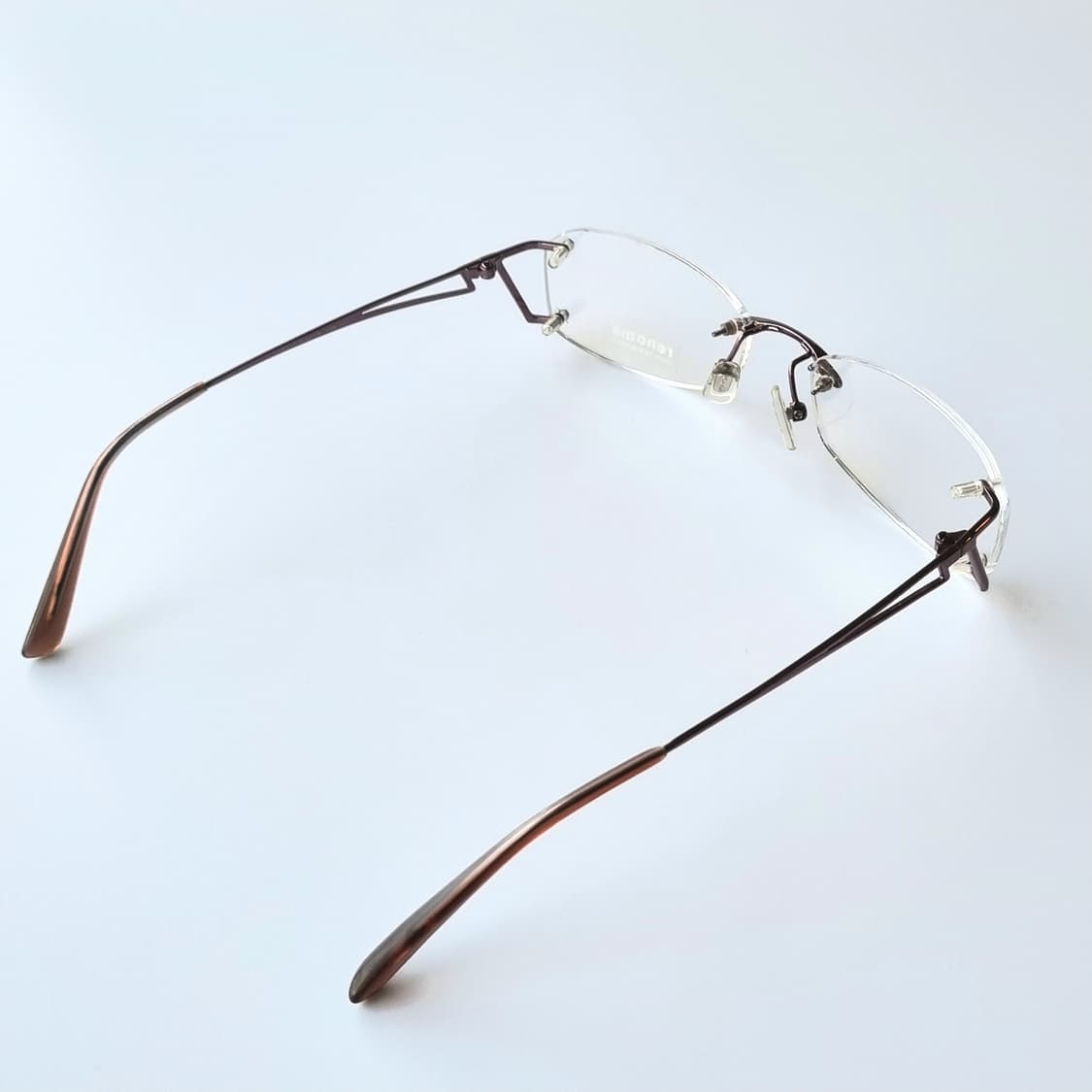 데드스탁  오벌쉐임 무테 버건디 안경테 235 상품이미지5