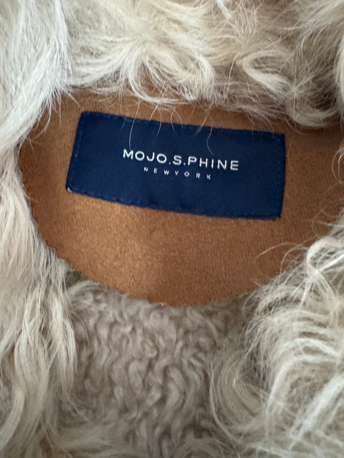 여성 모조에스핀 양모 무스탕 자켓 55 상품이미지3