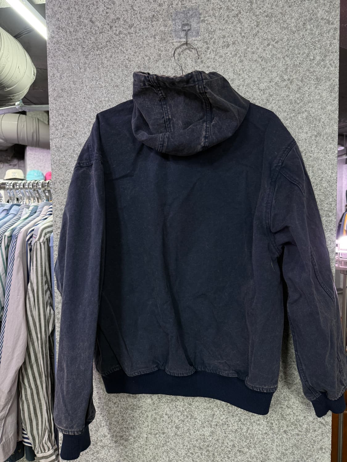 어반화이트 워싱 후드 집업 자켓 B4365 상품이미지3