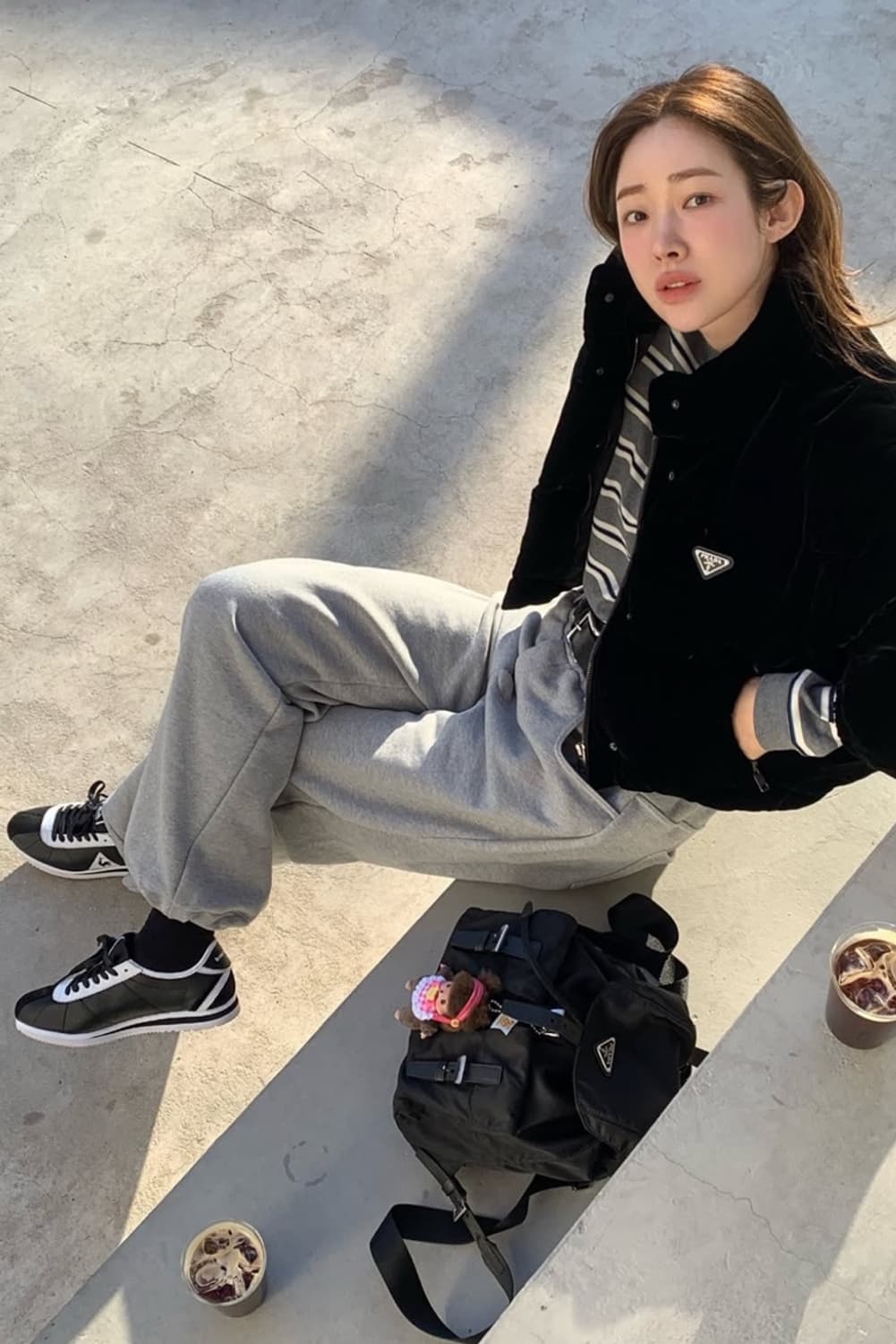 [정품 PRADA] 프라다 투포켓 나일론 빈티지백팩 상품이미지10