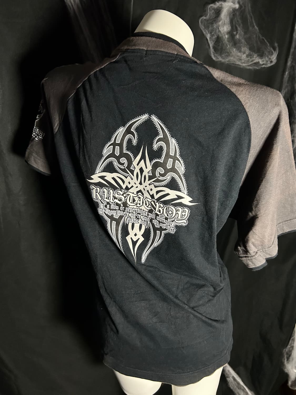 gothic y2k layered raglan half sleeve 상품이미지4