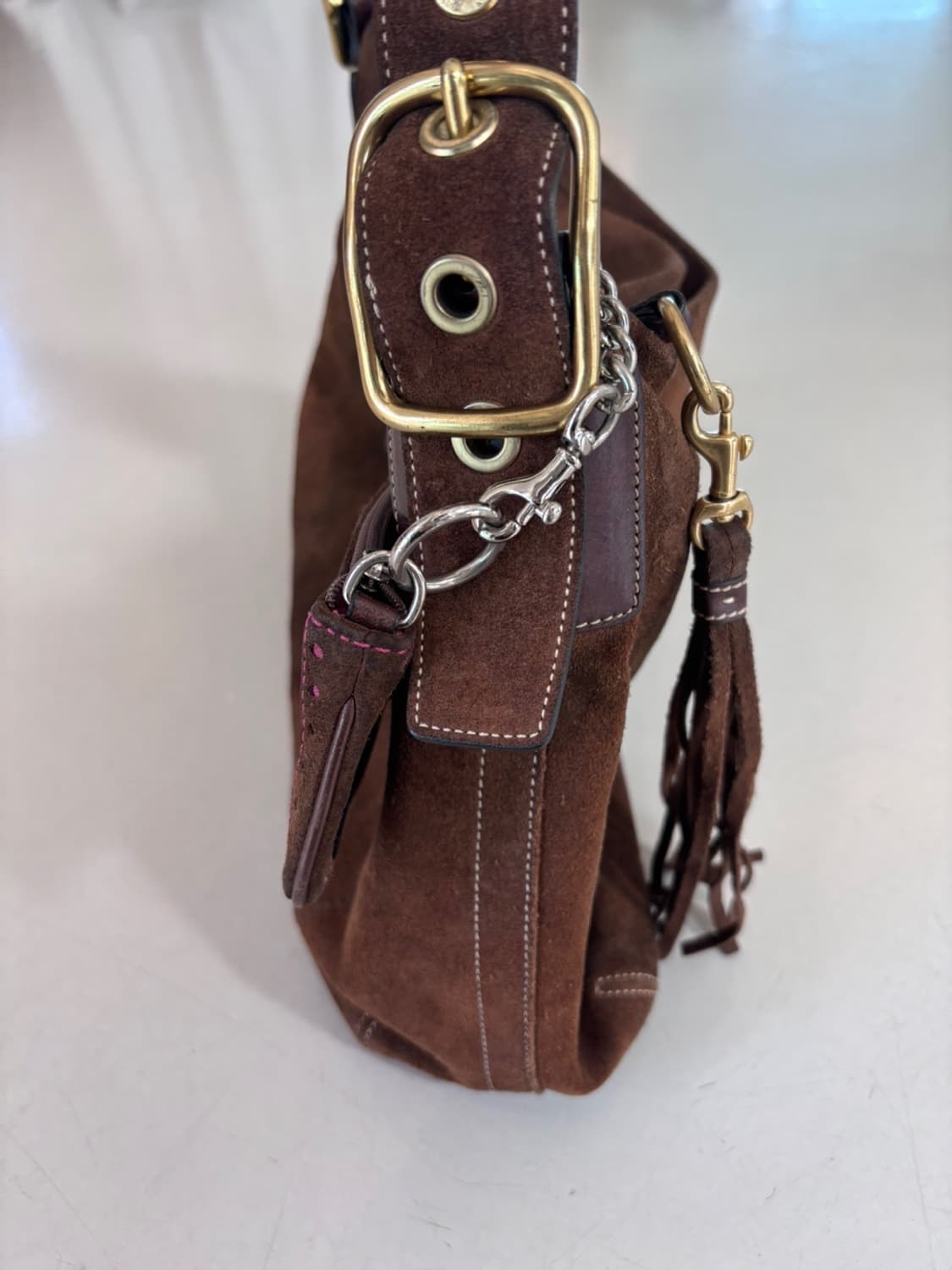 Vintage Old Coach Suede Bag 상품이미지6