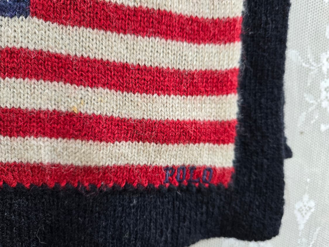 폴로 랄프로렌 성조기 울 머플러 상품이미지3