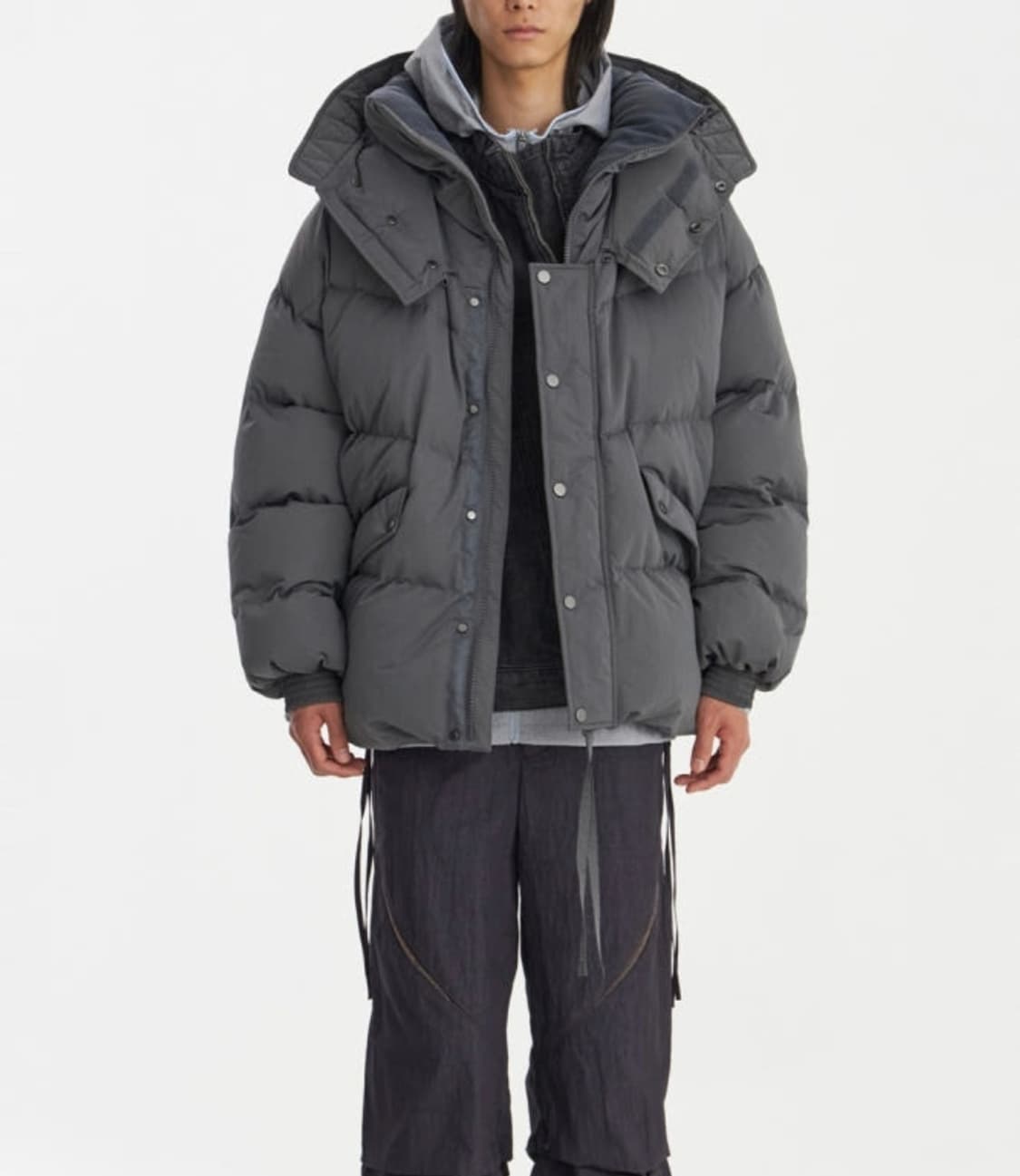 HGBB STUDIO Barents Down Parka - Asphalt 상품이미지4