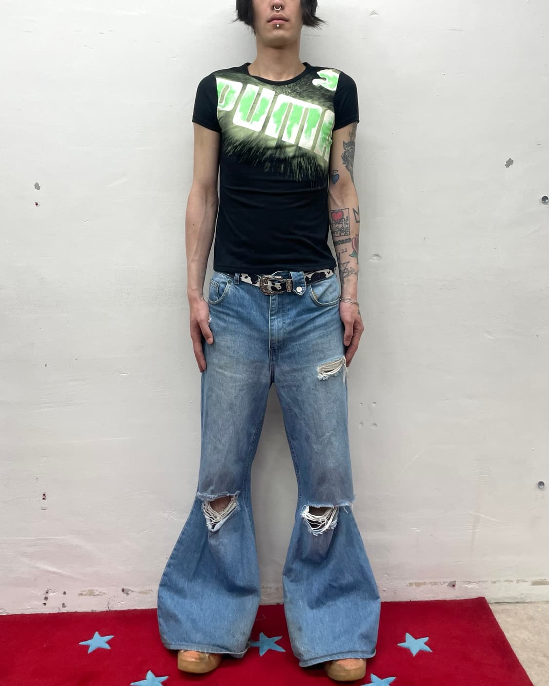 Puma Green Neon Lettering T-Shirt  상품이미지3