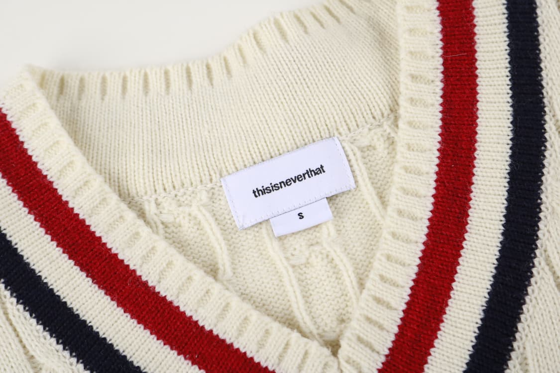 [S] 디스이즈네버댓 꽈배기 니트 조끼 상품이미지3