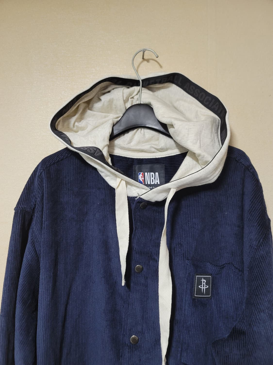 새옷 nba 오버핏 코듀로이 후드배색 자켓 상품이미지2