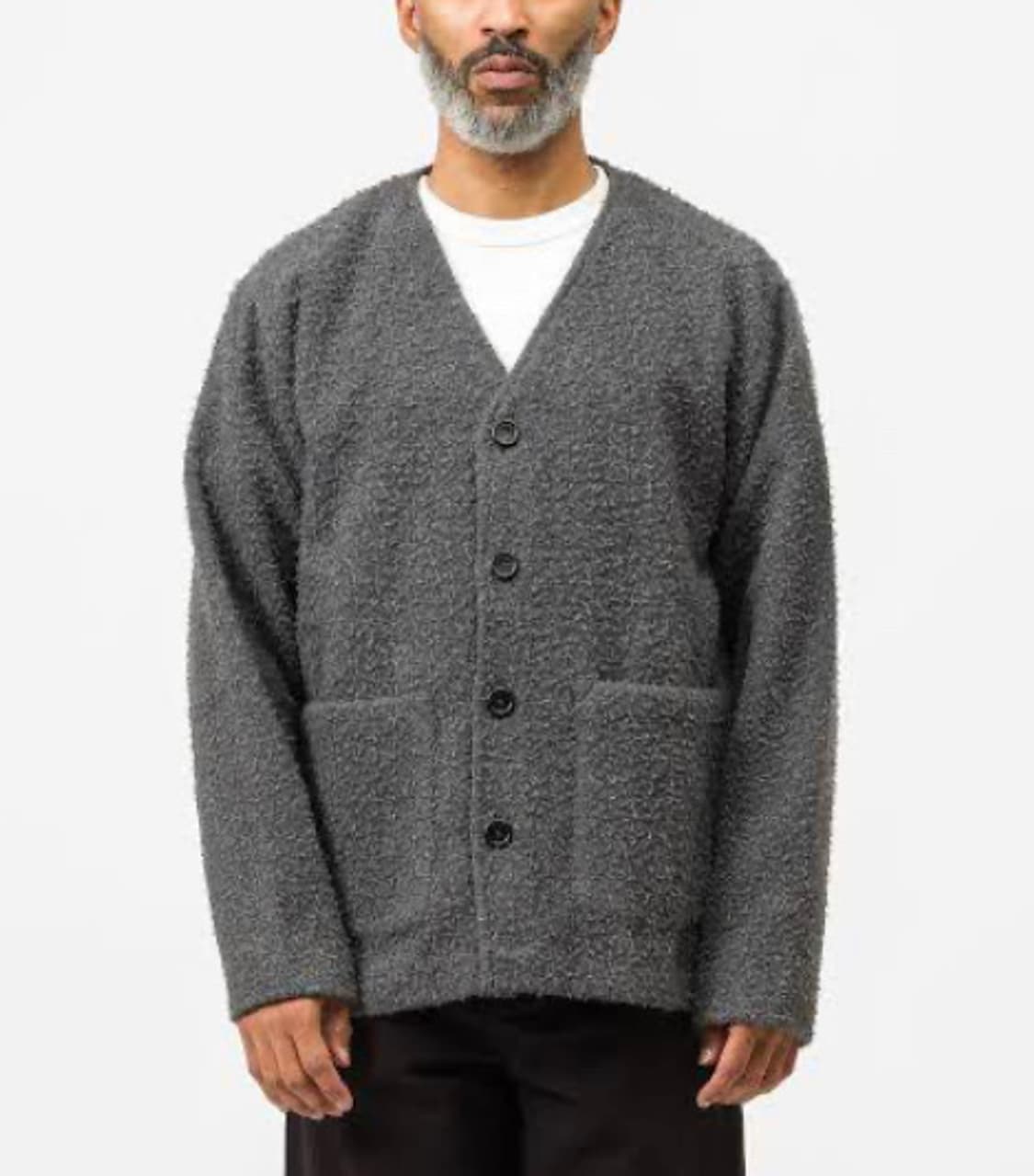 [48]아워레가시 샤기 가디건 그레이 상품이미지1