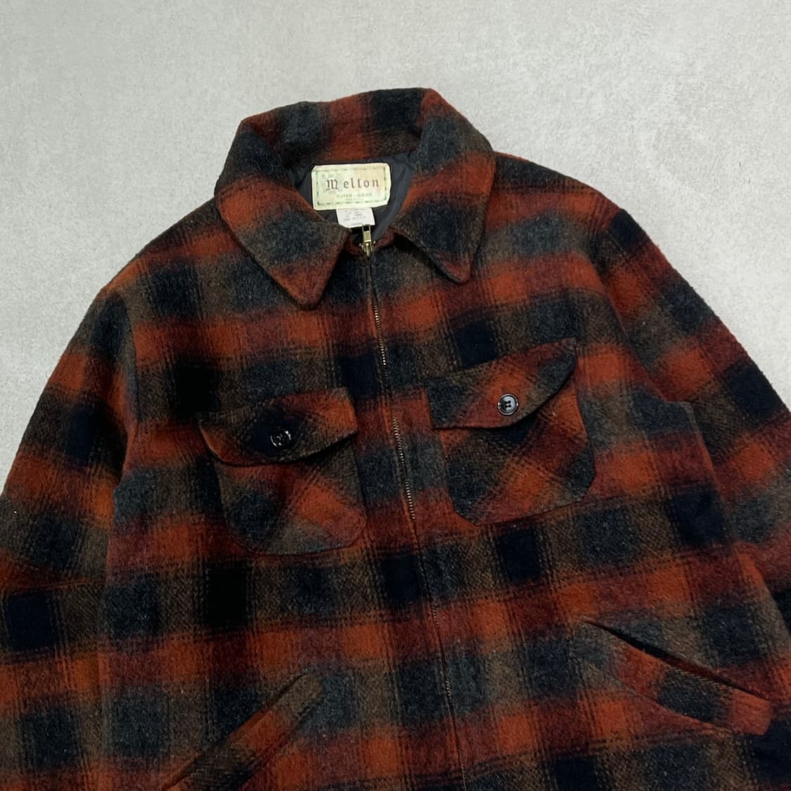 usa 멜톤 체크자켓 s10235 상품이미지4