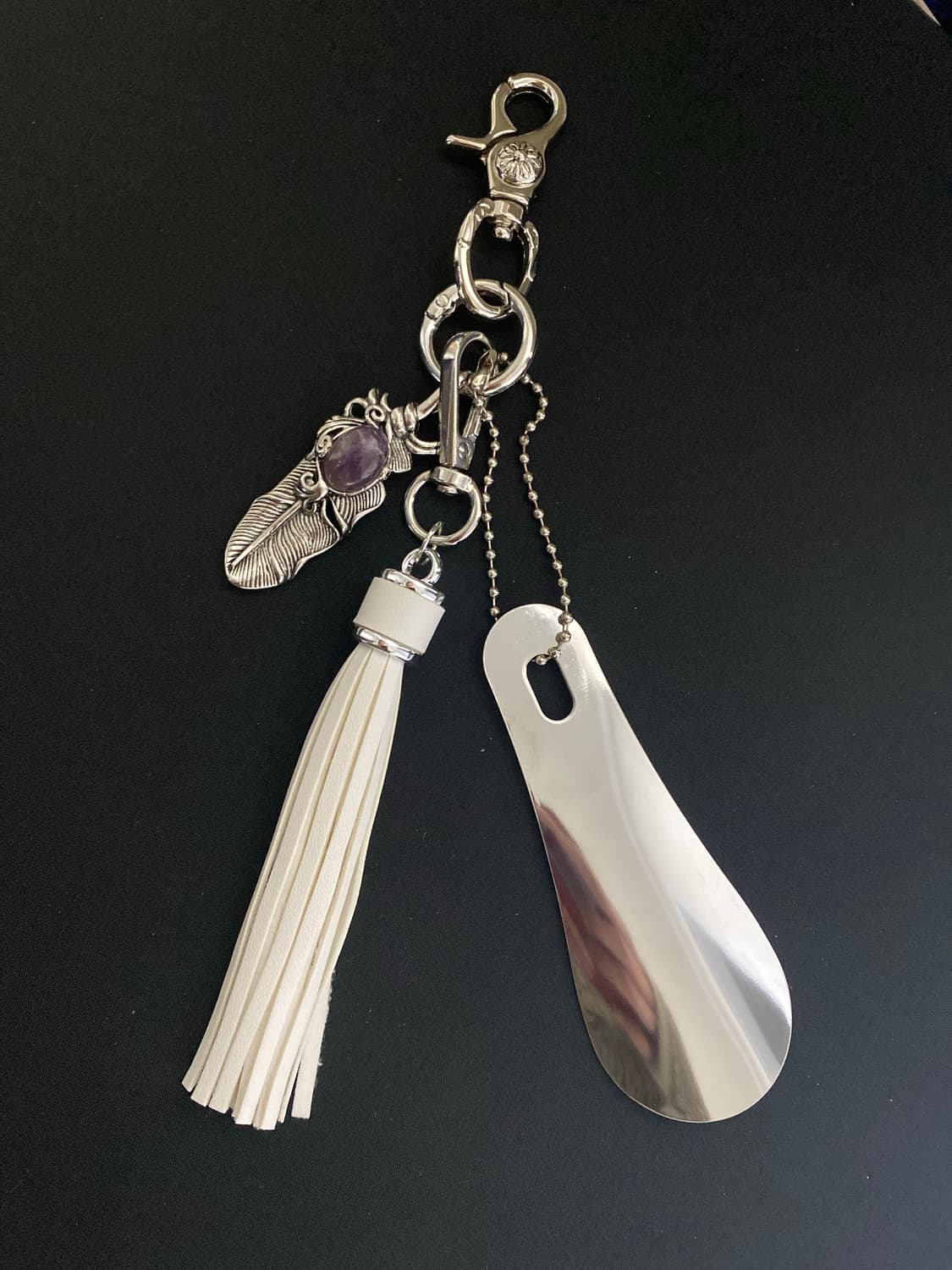 화이트 테슬  슈혼 키링 상품이미지2