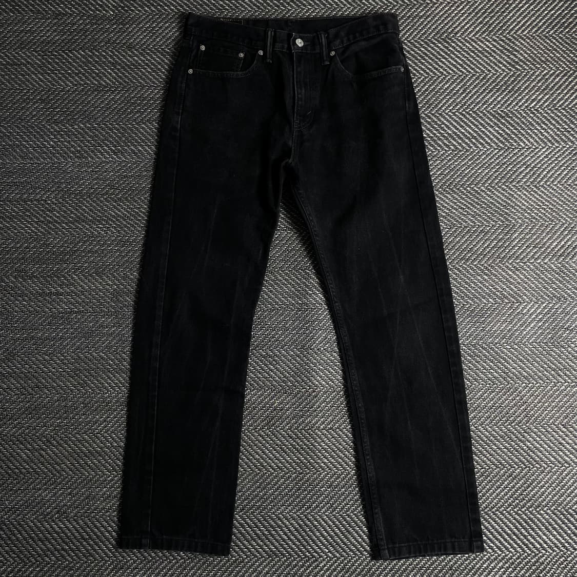 리바이스 505 블랙 데님 레귤러 팬츠y 2738 상품이미지4