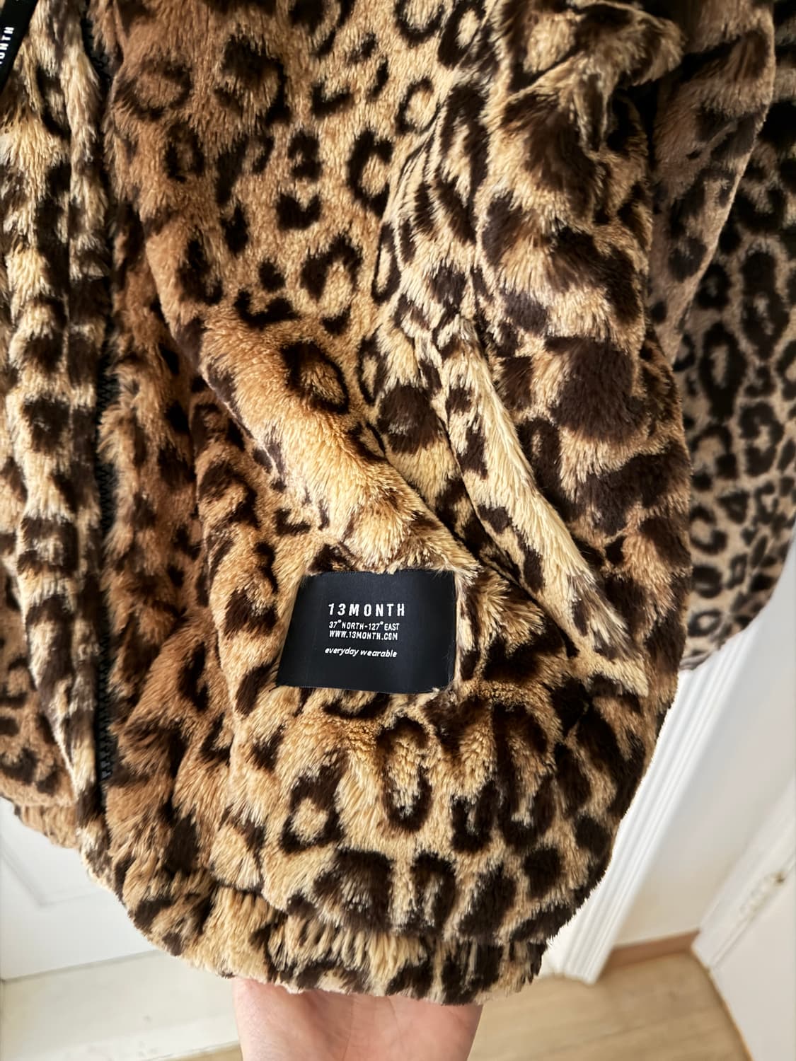 13months 써틴먼스 레오파드 플리스 자켓 M 상품이미지3