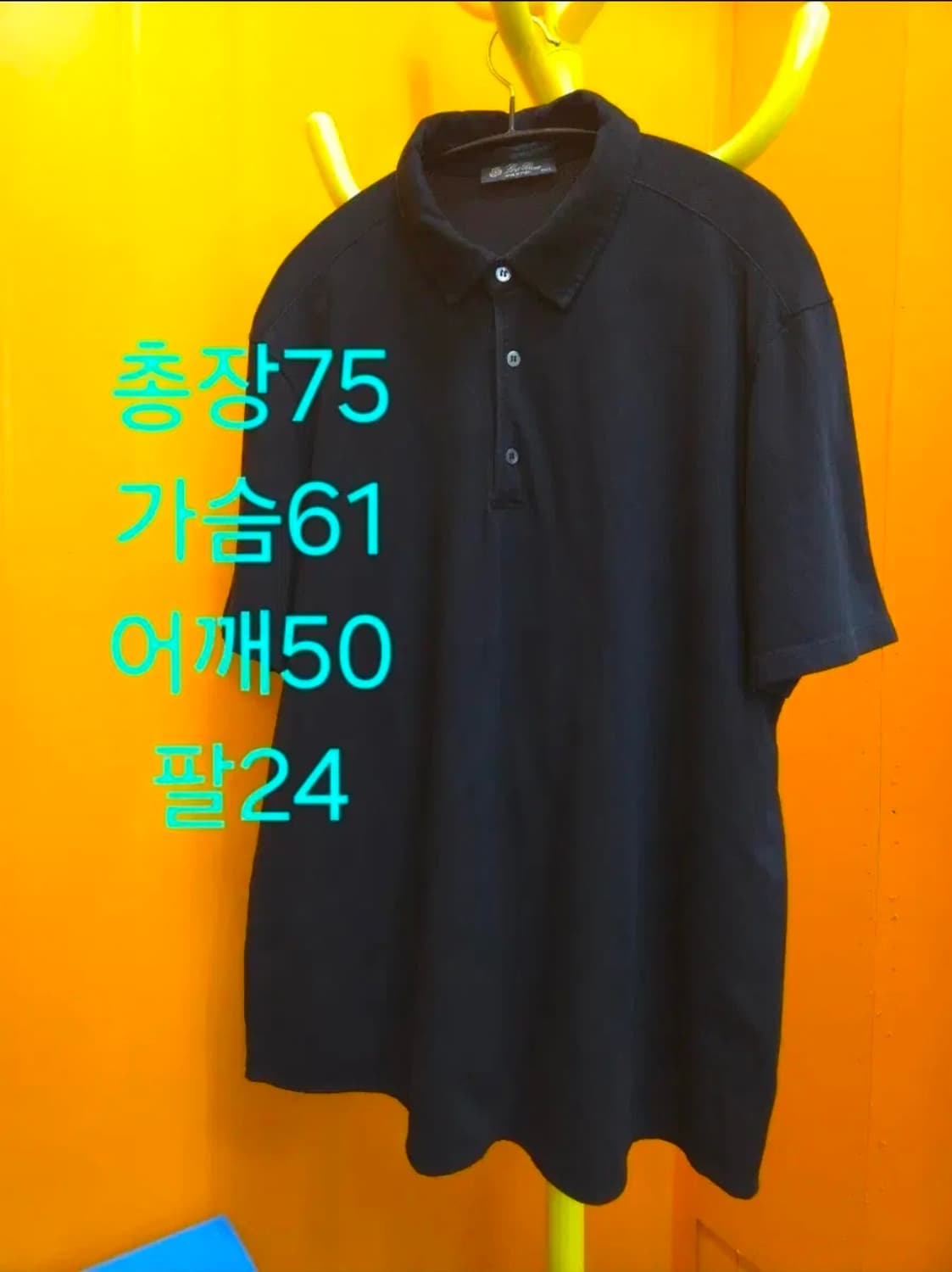 3XL 로로피아나 코튼 폴로 티셔츠 카라 반팔 상품이미지1