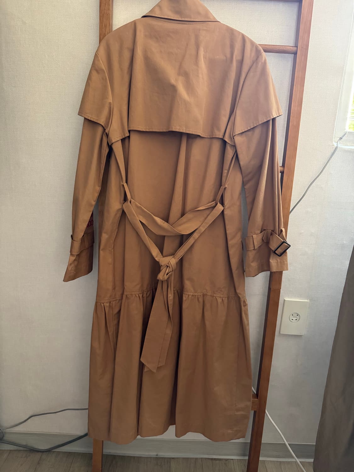 시눈 플레어 집업 트렌치 코트 상품이미지3