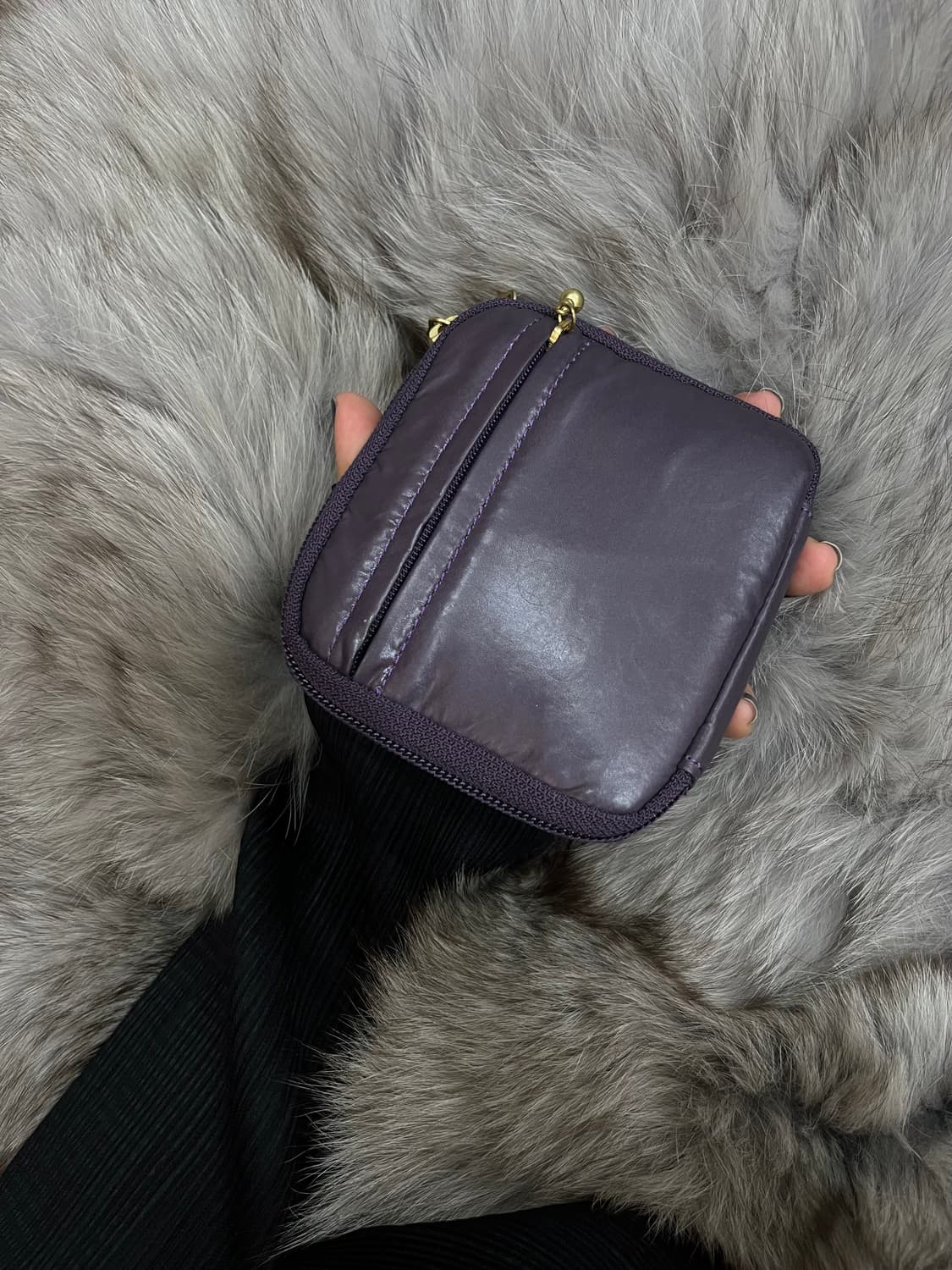 포터 도트 지갑 퍼플 상품이미지2