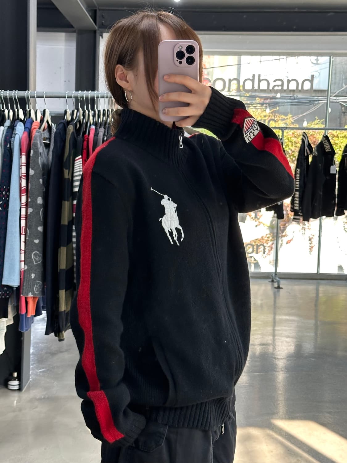 폴로랄프로렌 USA 빅포니 램스울 트랙 투웨이 니트집업 상품이미지4