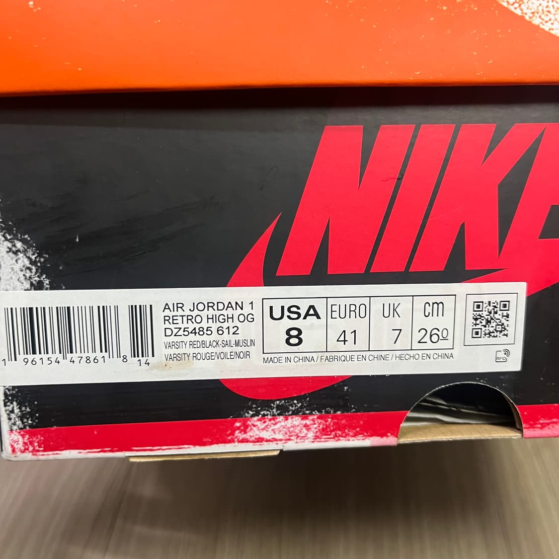 [260] 조던1 하이 시카고 2022 상품이미지7