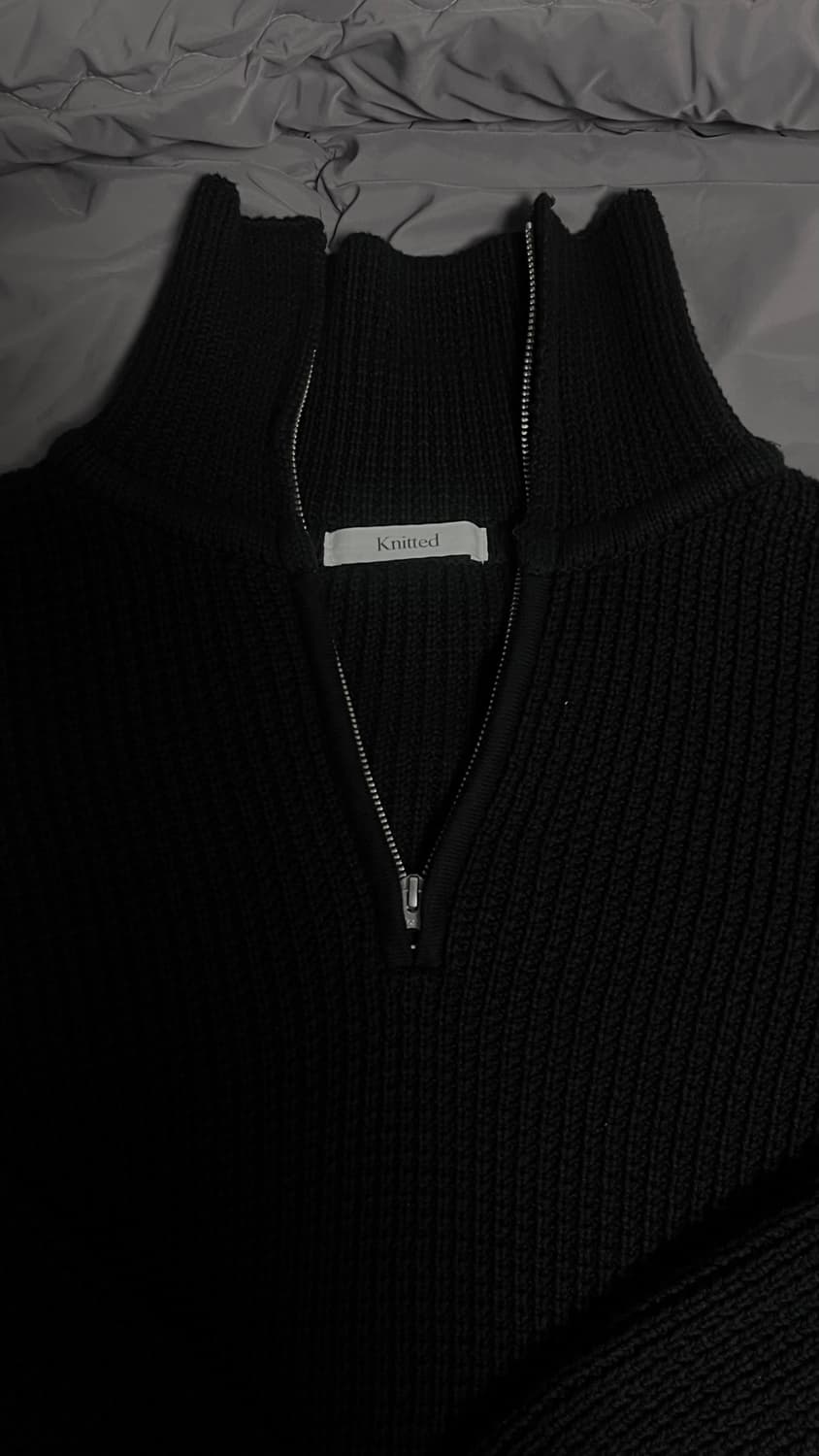 니티트 반집업니트 L사이즈 상품이미지2