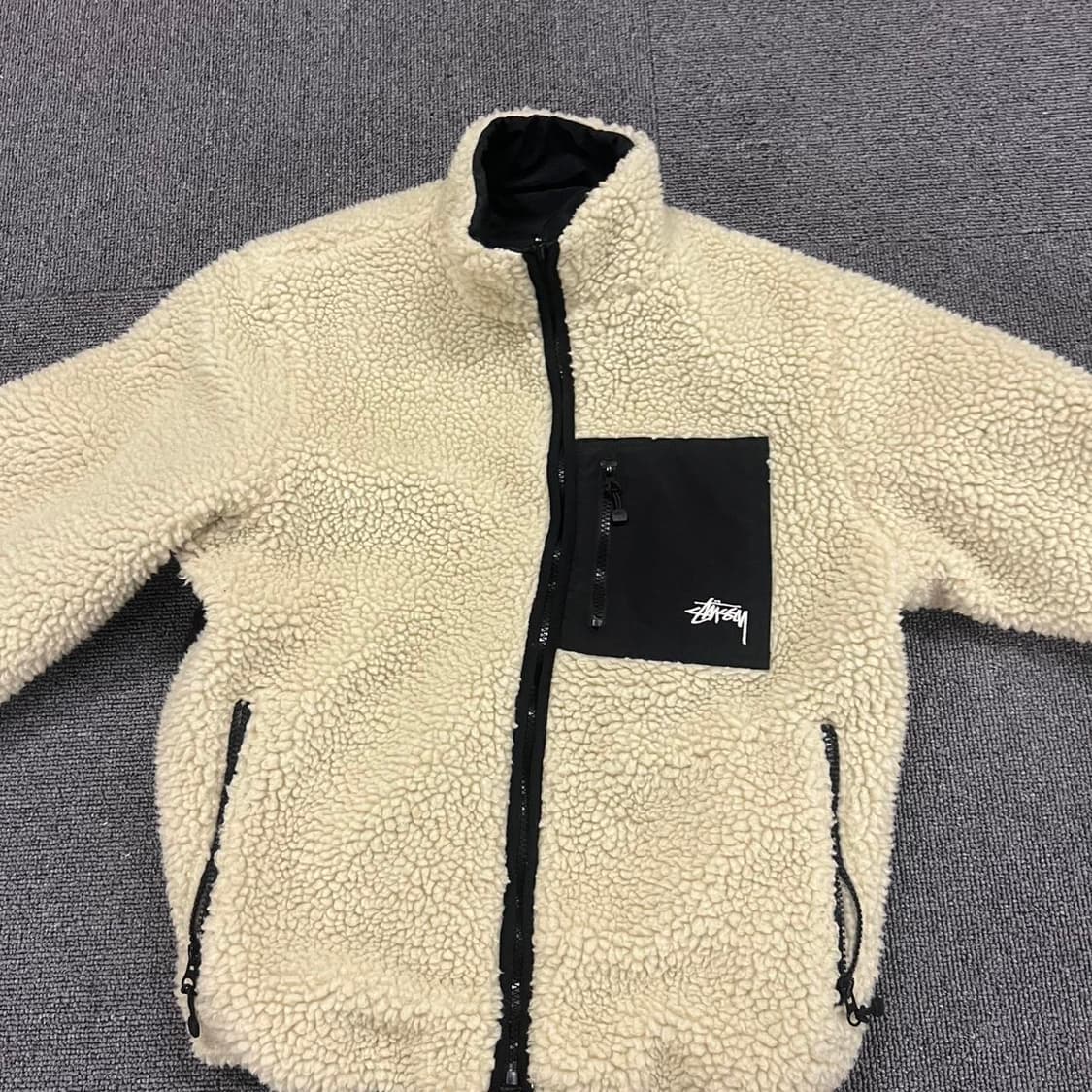 스투시 8볼 쉐르파 자켓 내츄럴 상품이미지2