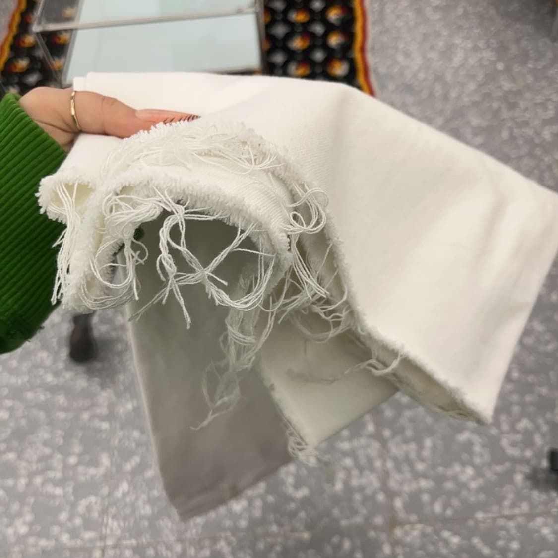 자라 빈티지 그런지 디테일 하이웨스트 데님팬츠 28인치 C08265 상품이미지6