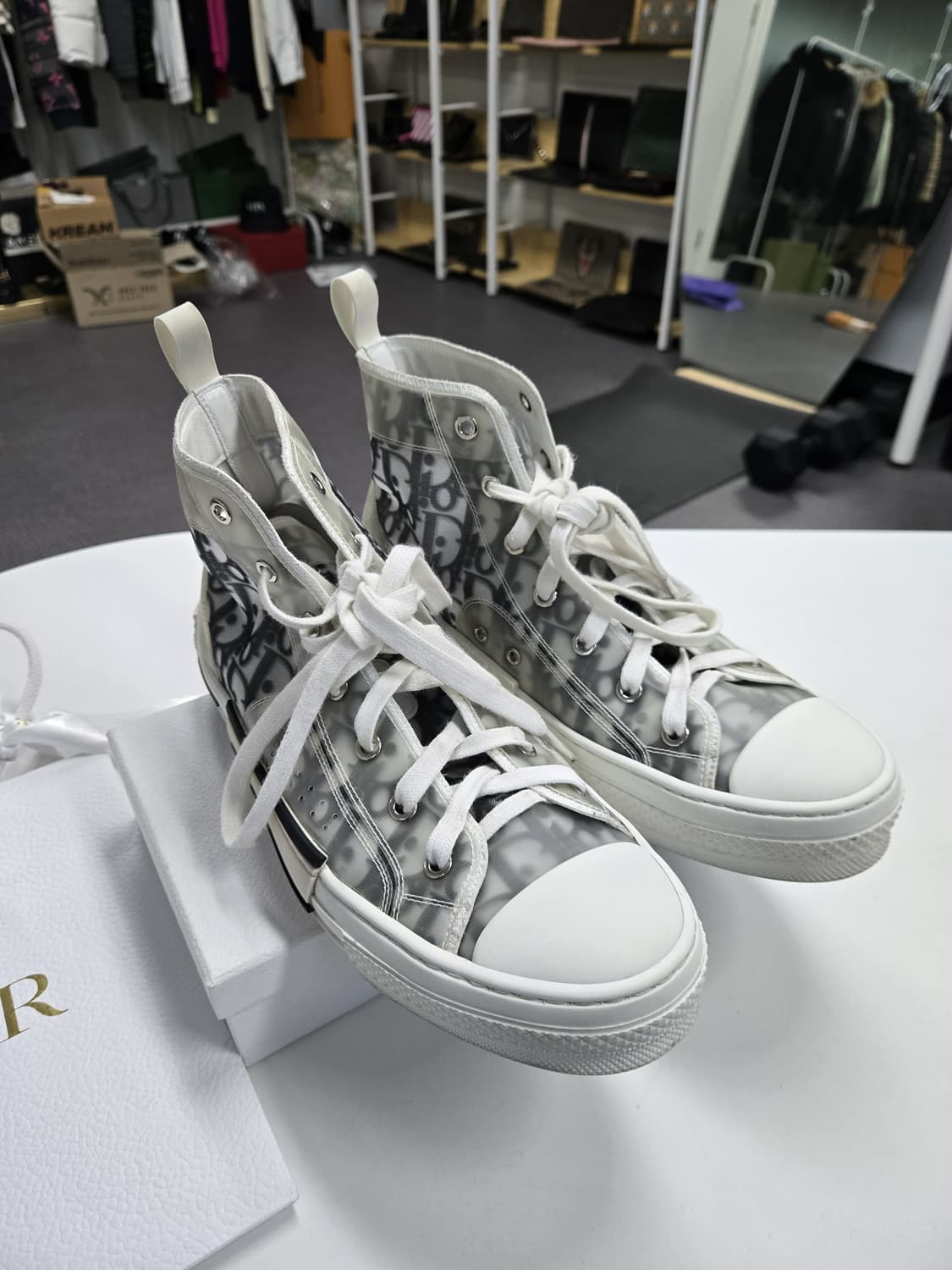 [A급컨디션]디올 오블리크 하이탑 스니커즈 상품이미지1