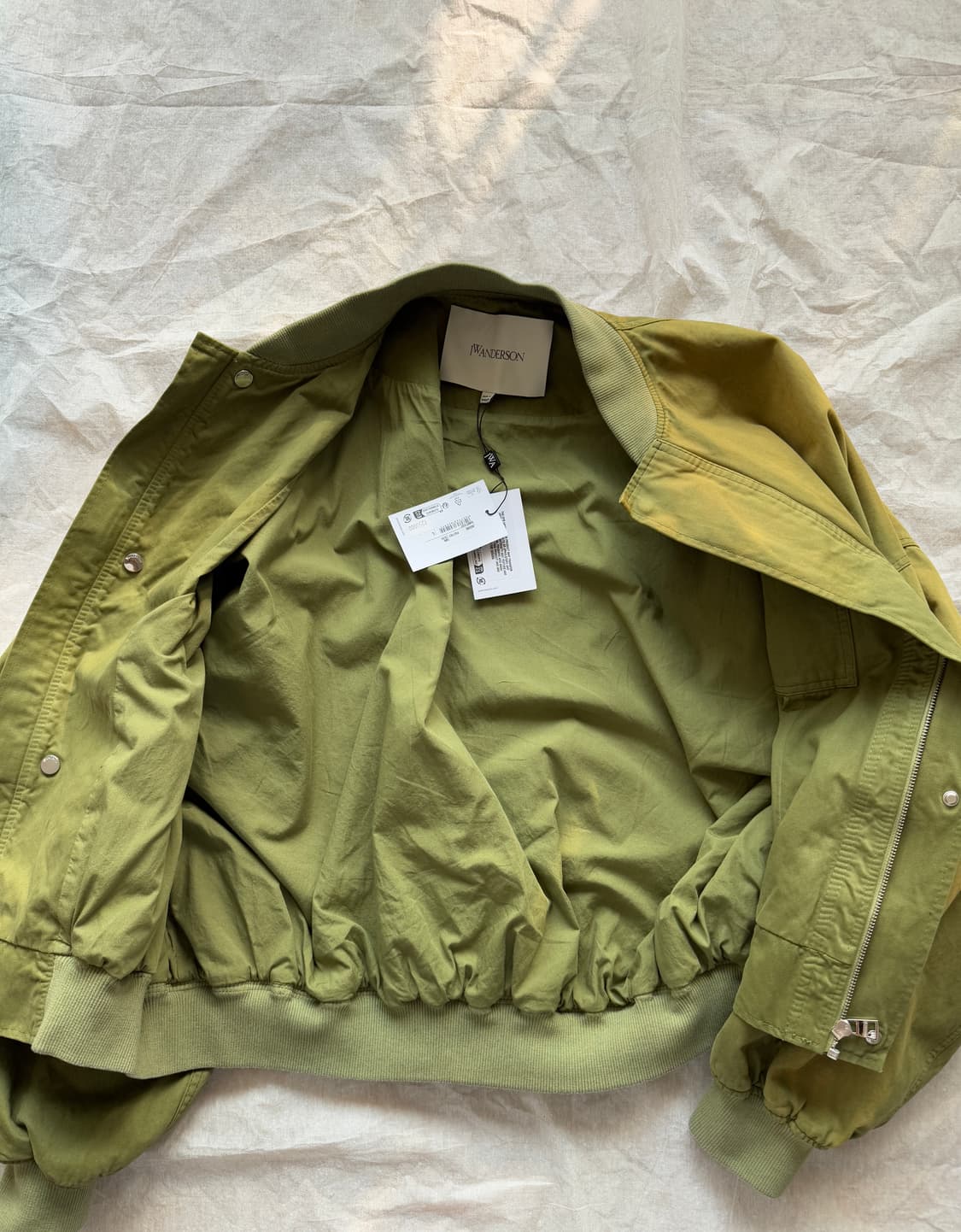 [L] JW앤더슨 코튼 봄버 자켓 올리브 상품이미지2