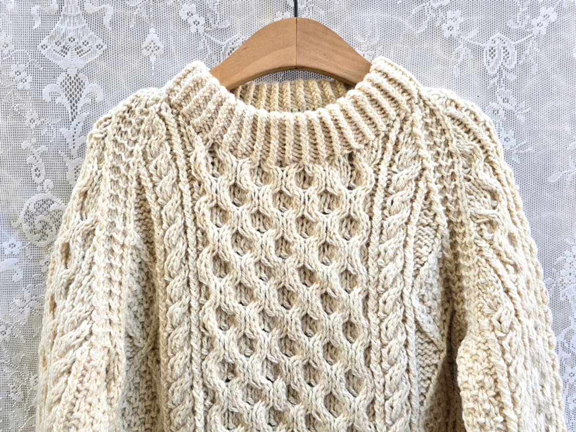 80-90s 아일랜드 피셔맨 니트 상품이미지2