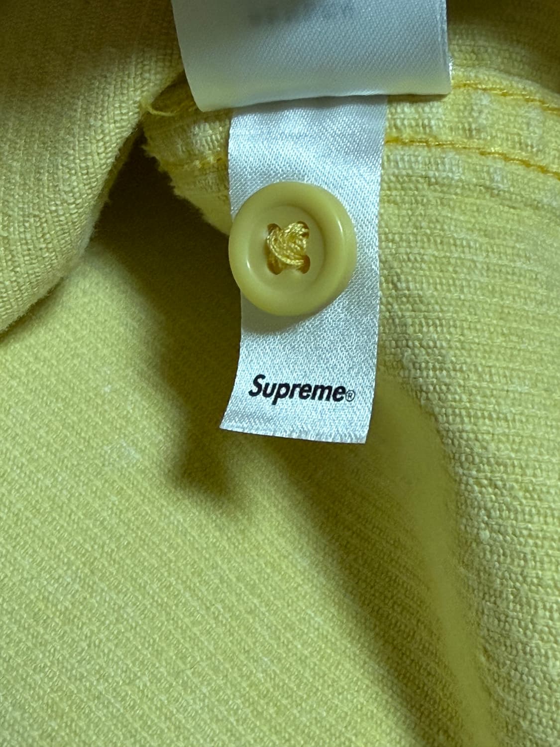 슈프림 워시드 코듀로이 집업 셔츠 옐로우 - 24SS 상품이미지5