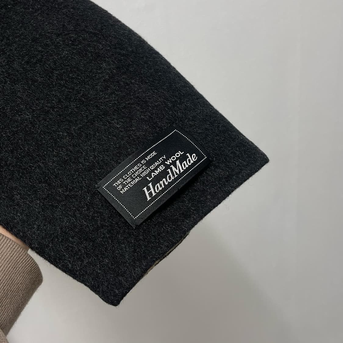 빈티지 올드스쿨 램스울 핸드메이드 코트 상품이미지3