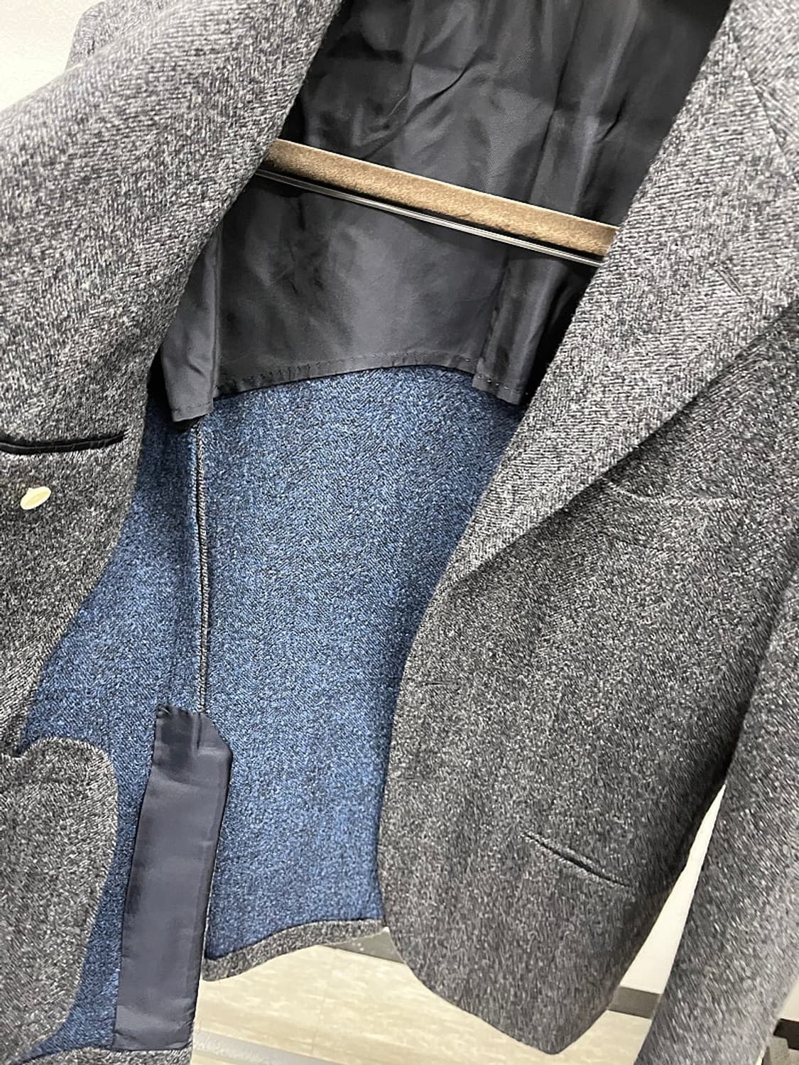 95-100) 사토리오 나폴리 헤링본 울자켓  상품이미지5