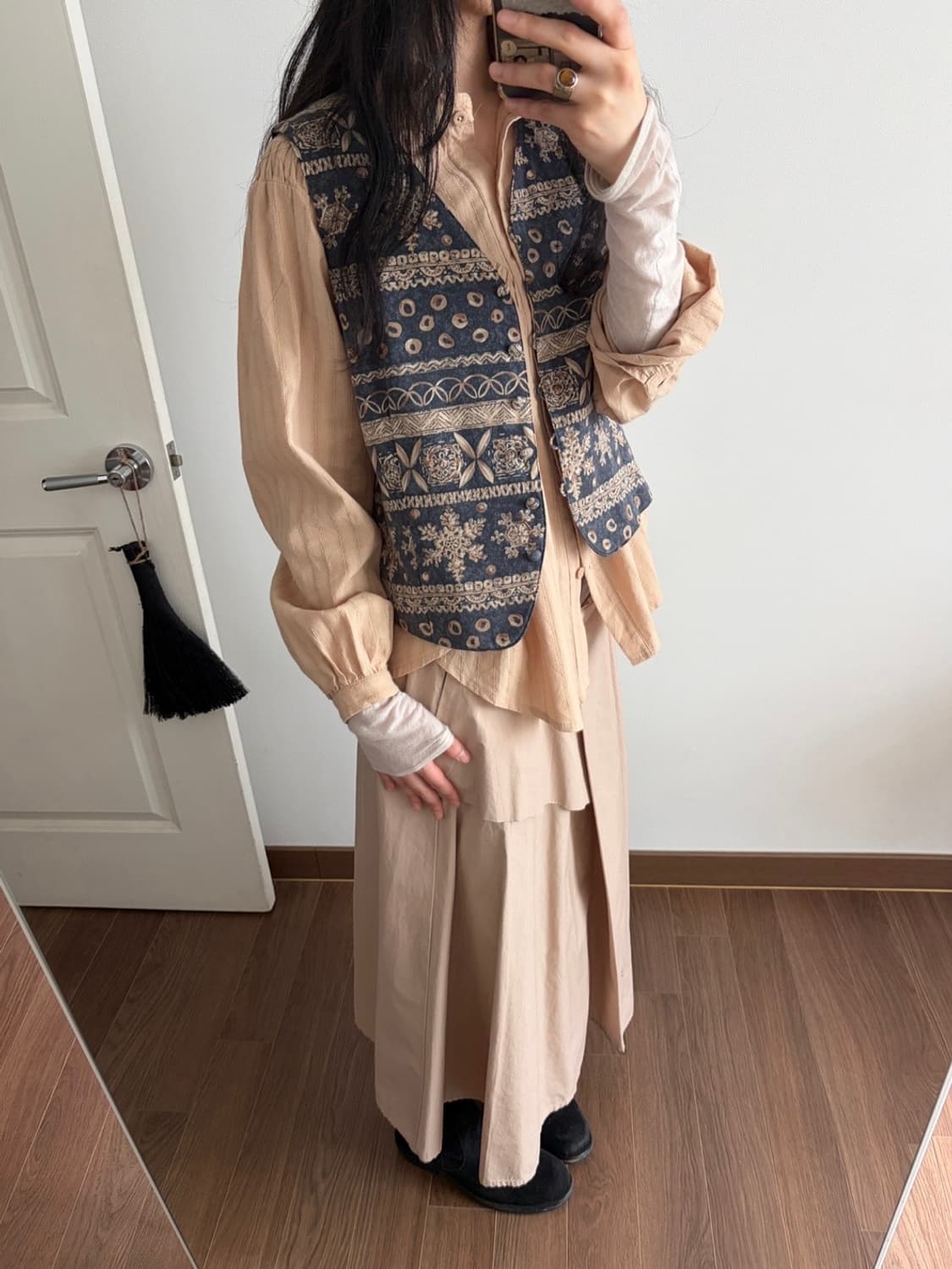 patterned vest 상품이미지3