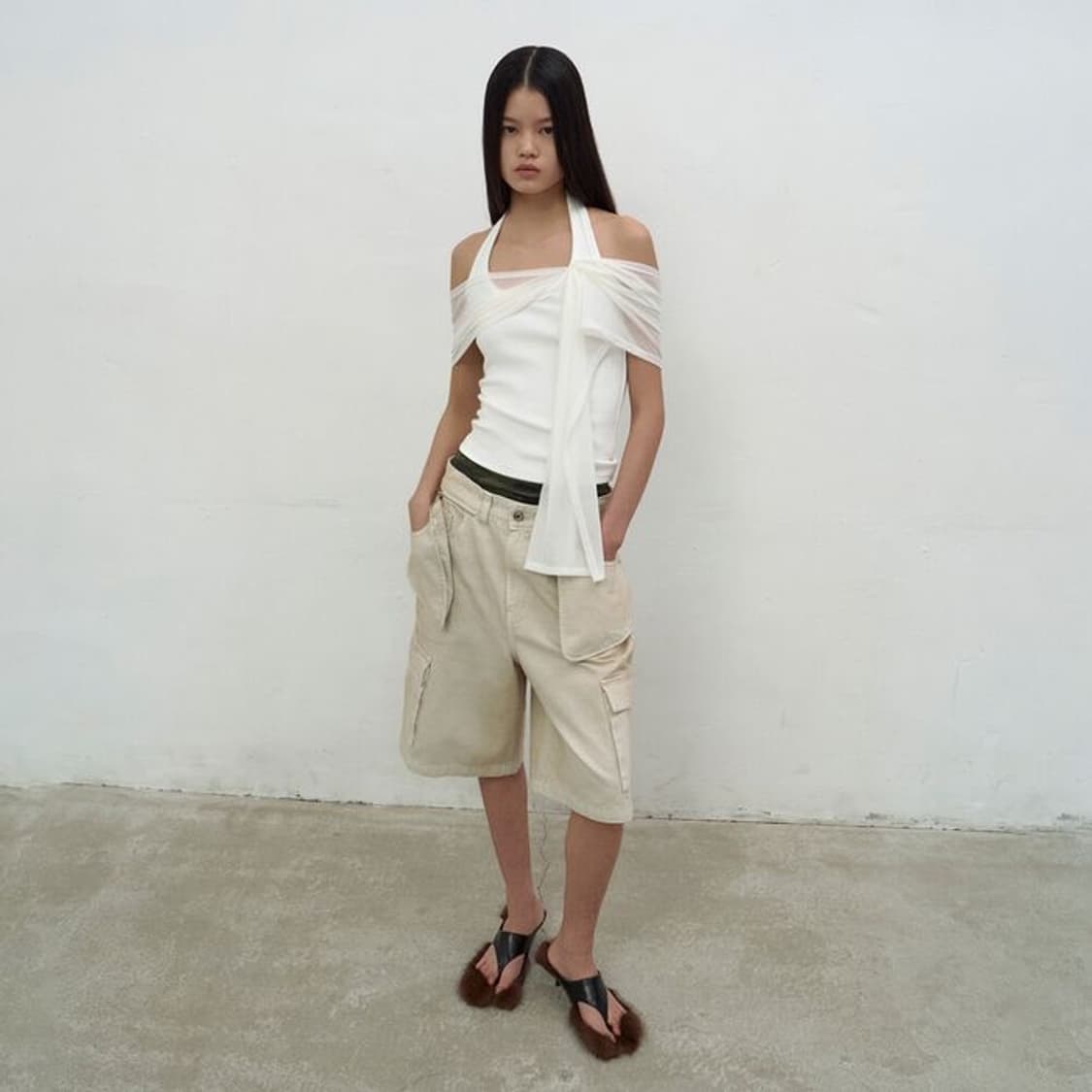 MULTI POCKET DENIM SHORTS 상품이미지1