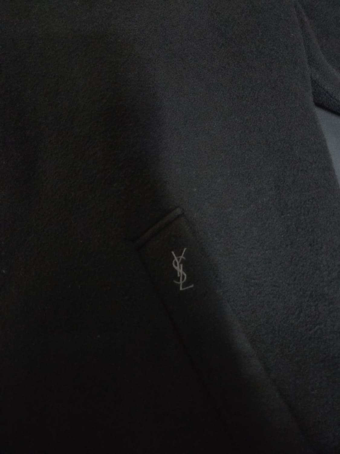 80s 입생로랑 남성 블랙 카코트 100 사이즈(100-105) 상품이미지2