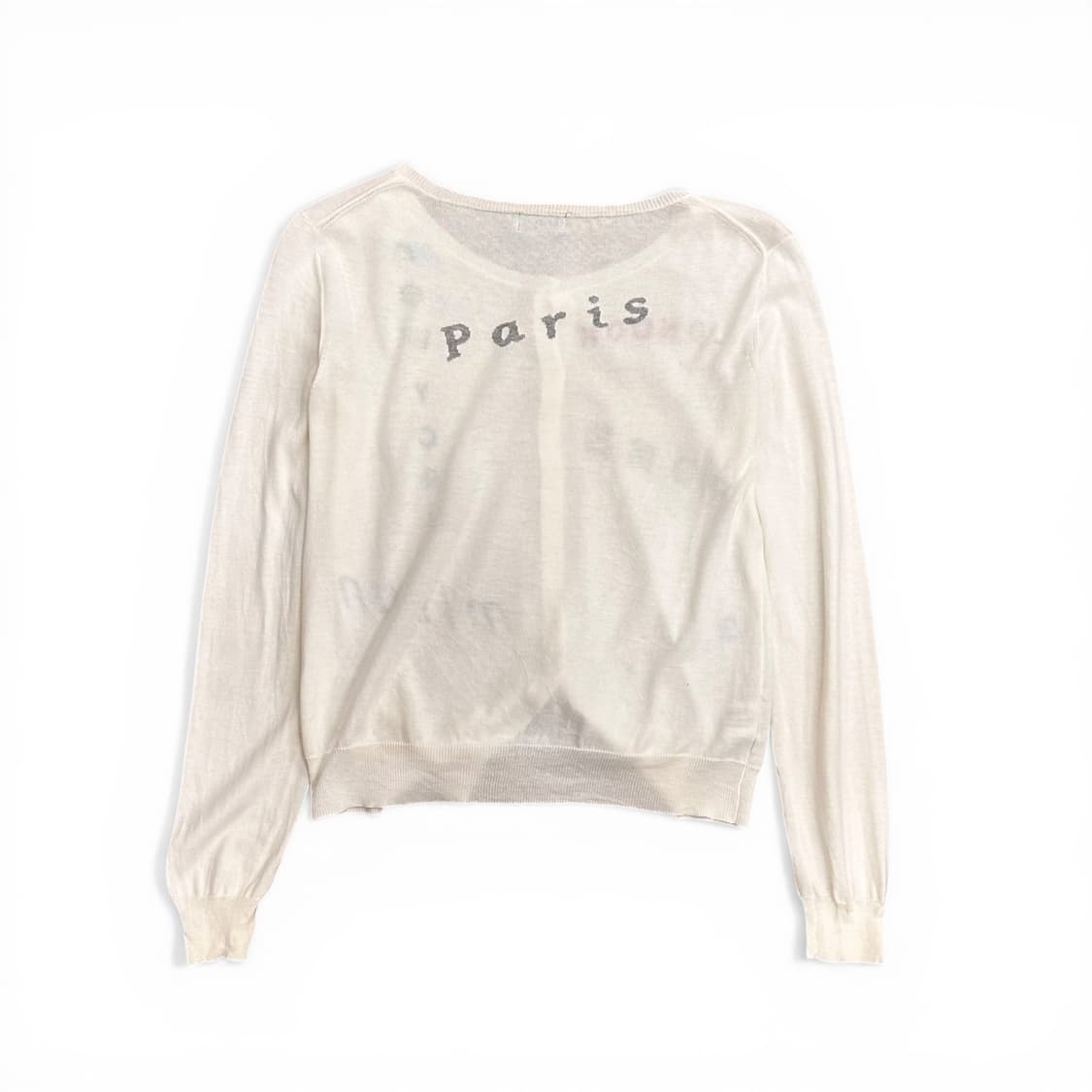 Multicolor Lettering Ivory Cardigan 상품이미지3