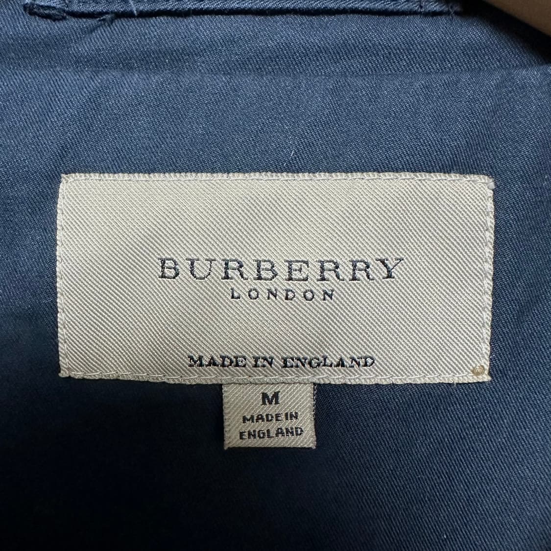 [M]버버리 네이비 해링턴 면 자켓 상품이미지5