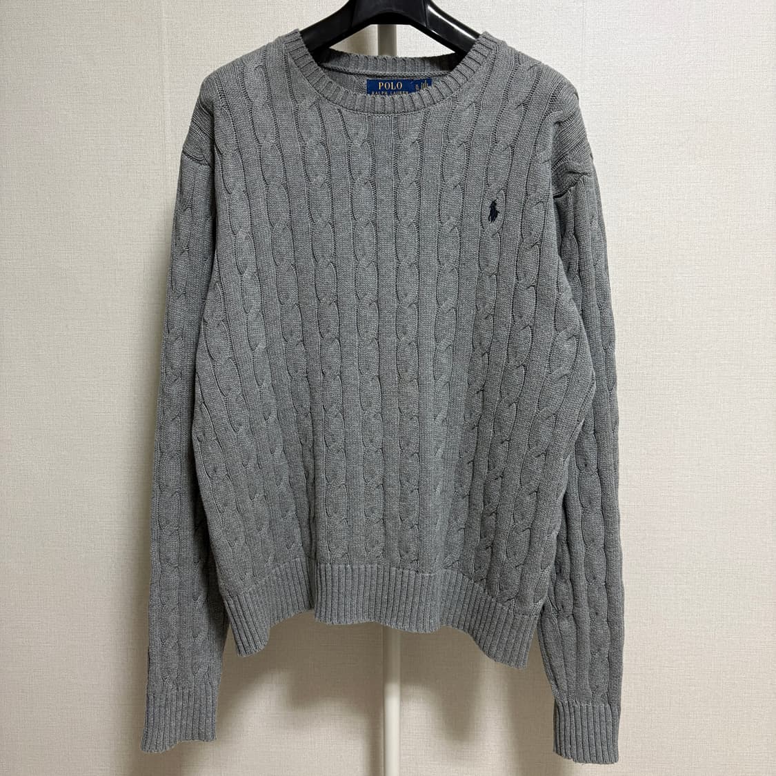 폴로 랄프로렌 케이블 니트 / 그레이, XL 상품이미지1