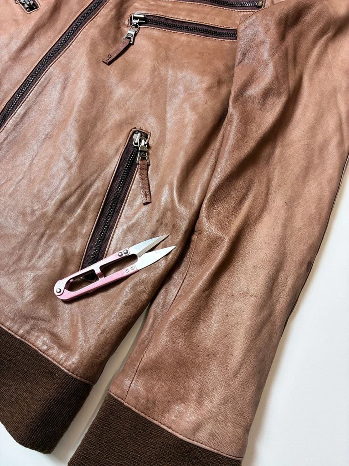 Selectede 00's 해체주의 양가죽 자켓 PN8676 상품이미지6