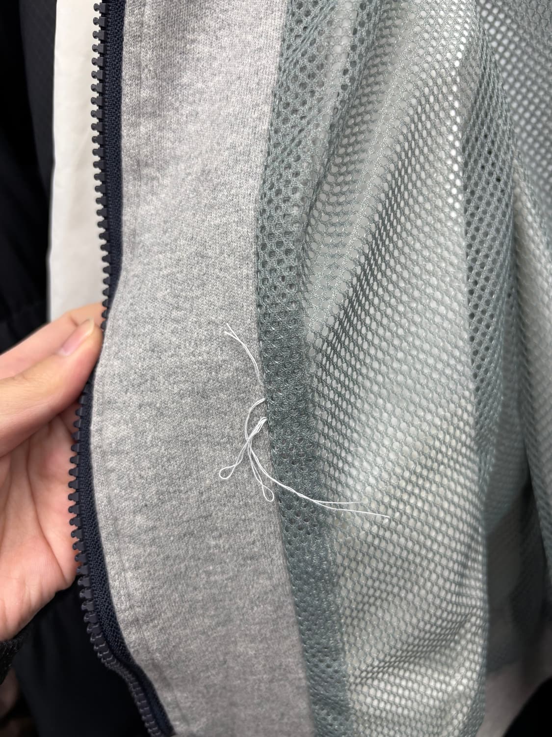 아르마니 진스 레이어드 나일론 후드 자켓 상품이미지6