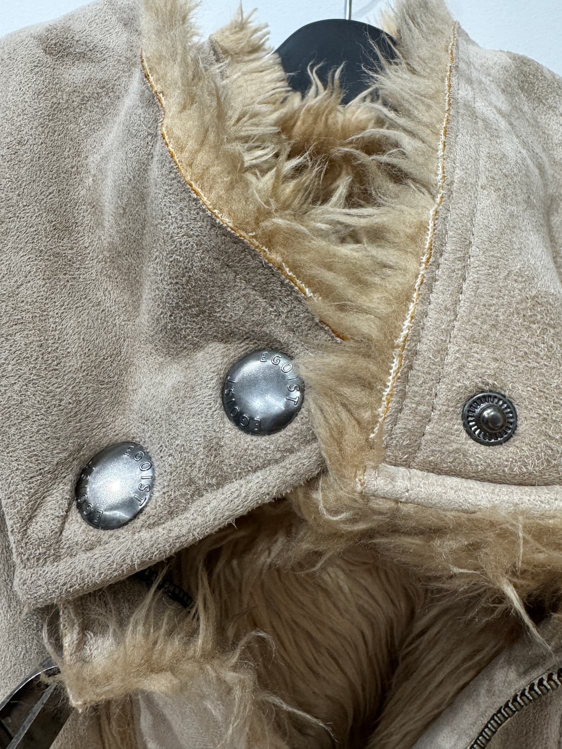 [에고이스트] 무스탕 퍼 트리밍 자켓, XS-S 상품이미지6