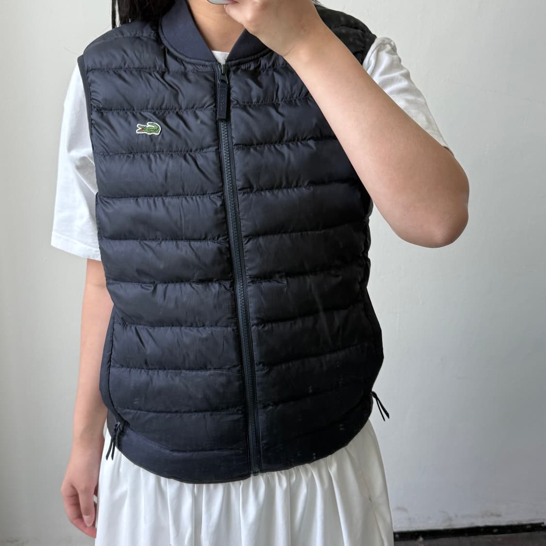 [L] 라코스테 네이비 경량조끼 상품이미지2