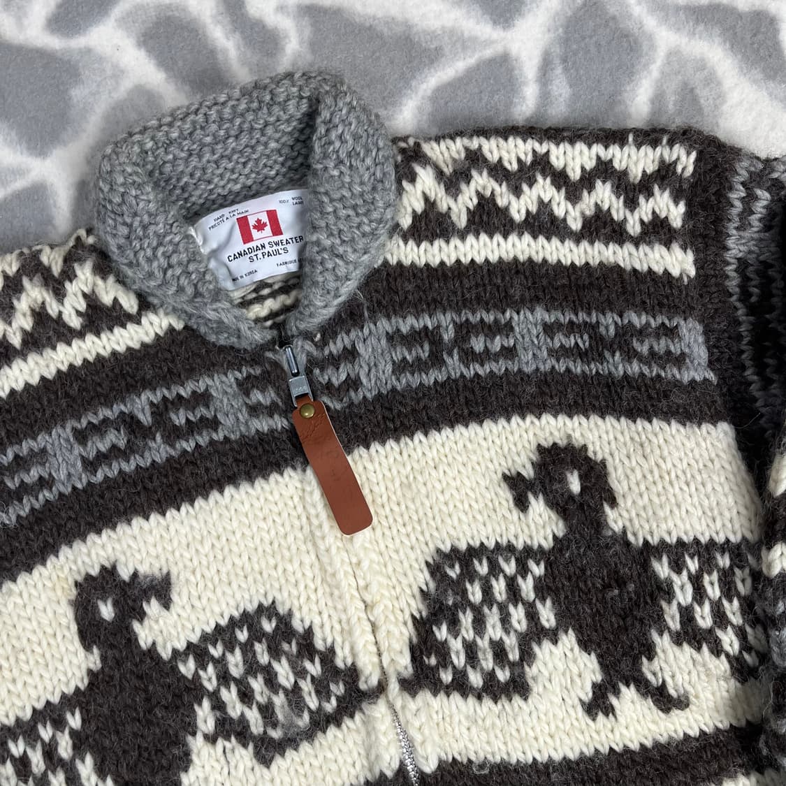 [Canadian Sweater] 90's 케네디언 스웨터 코위찬 가디건 상품이미지2