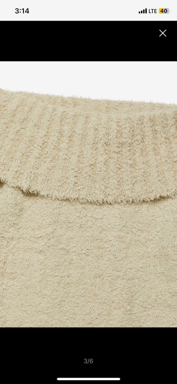 OFF SHOULDER KNIT TOP [BEIGE] 상품이미지4