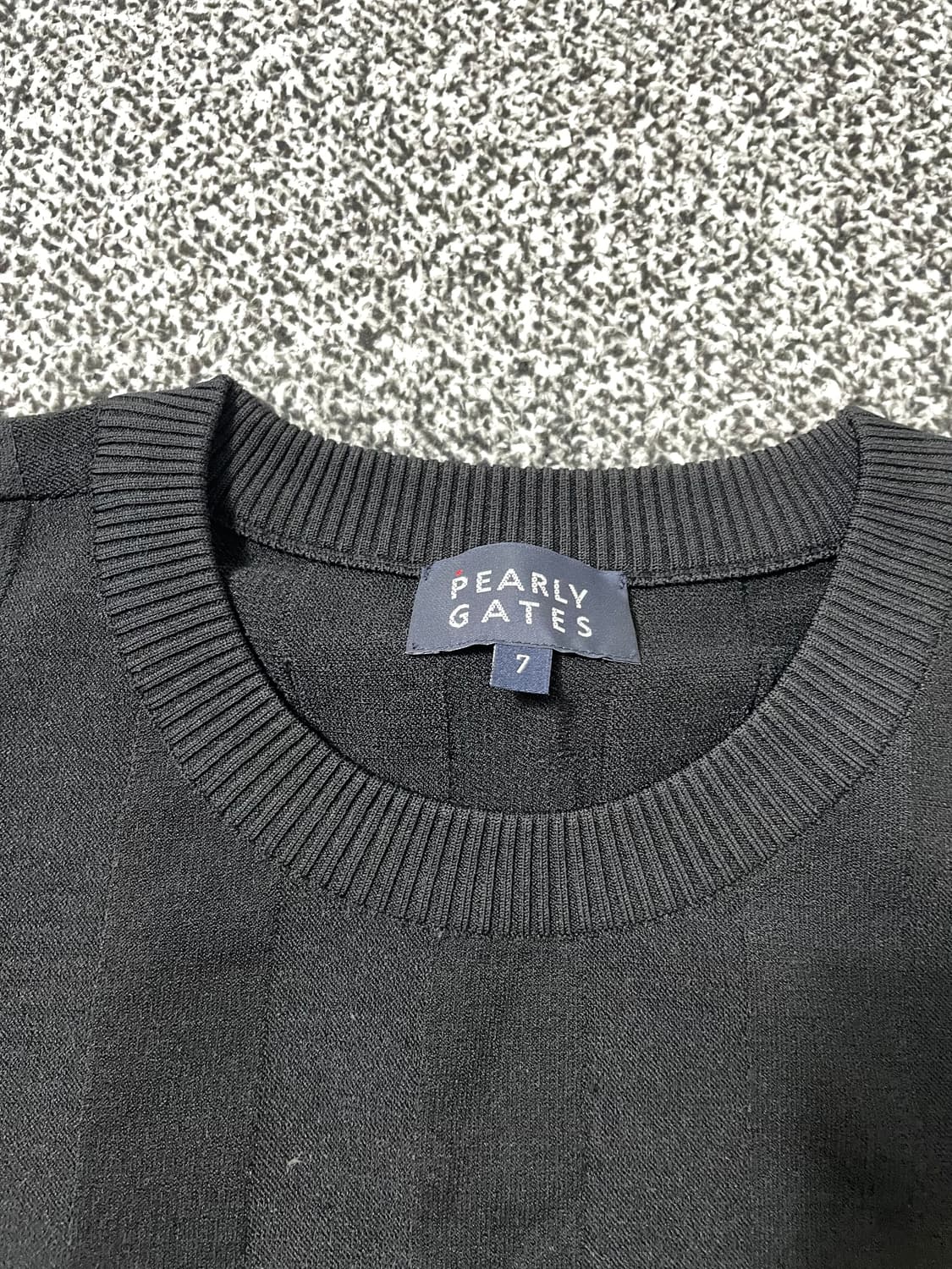 빈티지9. 파리게이츠 패치 로고 세로 스트라이프 니트 긴팔 티셔츠 상품이미지4