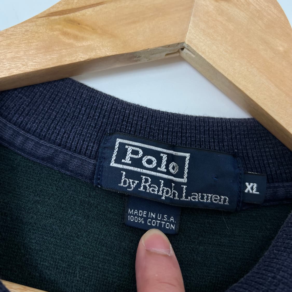 1990s USA 폴로 랄프로렌 블랙와치 PK티 상품이미지5